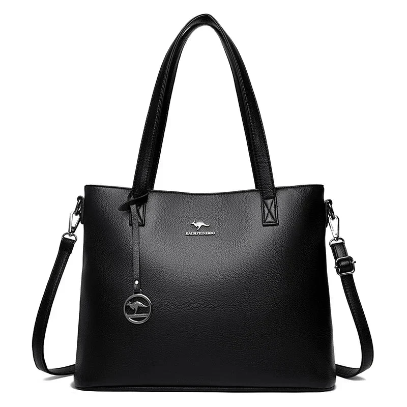 Adelaide™ | Classic Leather Tote Bag - Image 3