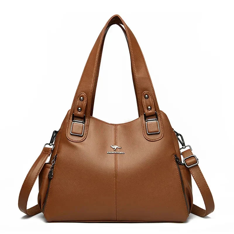 Amelia™ | Vintage Leather Shoulder Bag - Image 4