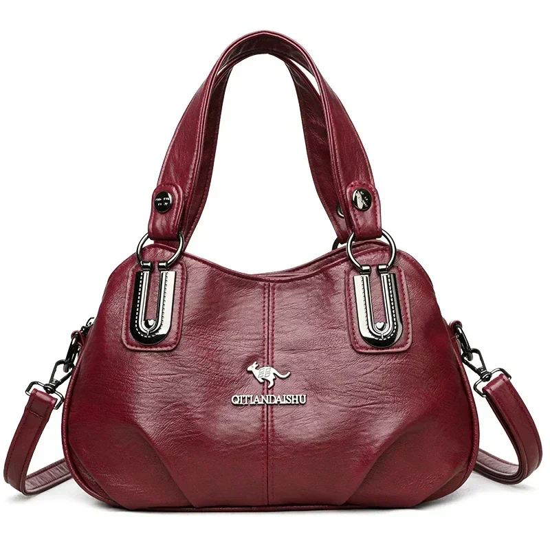 Beatrice™ | Classic Leather Hobo Bag - Image 3