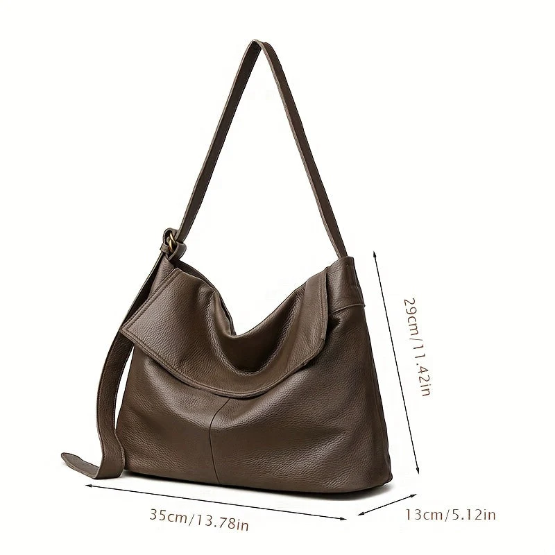 Evelyn™ | Spacious Leather Tote Bag - Image 3