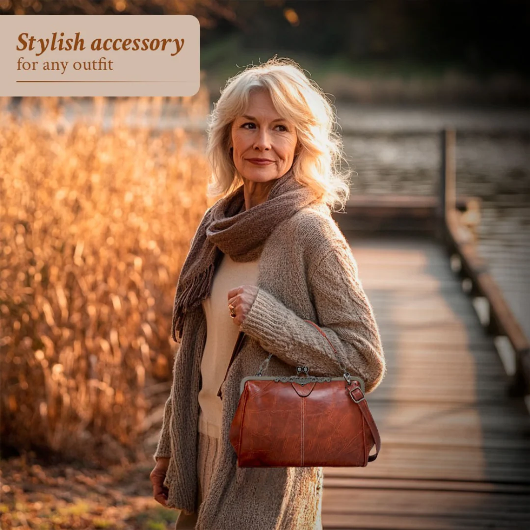 Lily™ | Leather Vintage Bag - Image 5