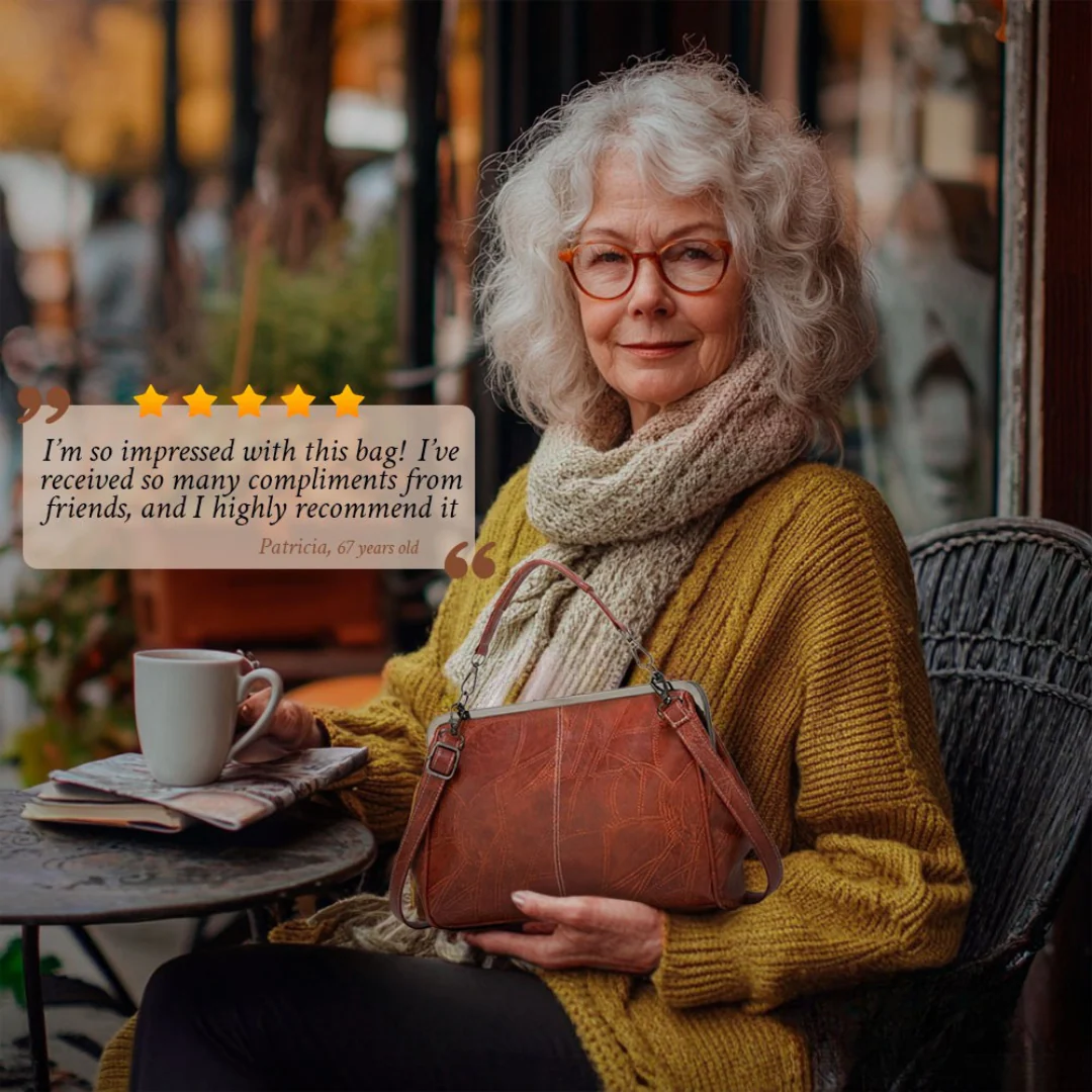 Lily™ | Leather Vintage Bag - Image 9