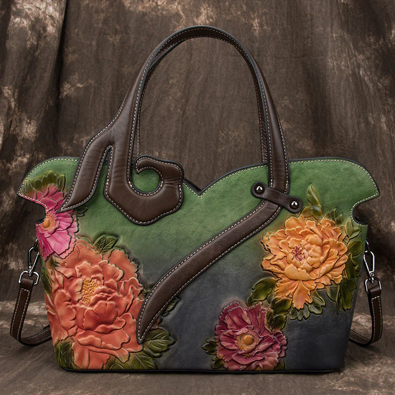 Pearl™ | Floral Leather Handbag - Image 3