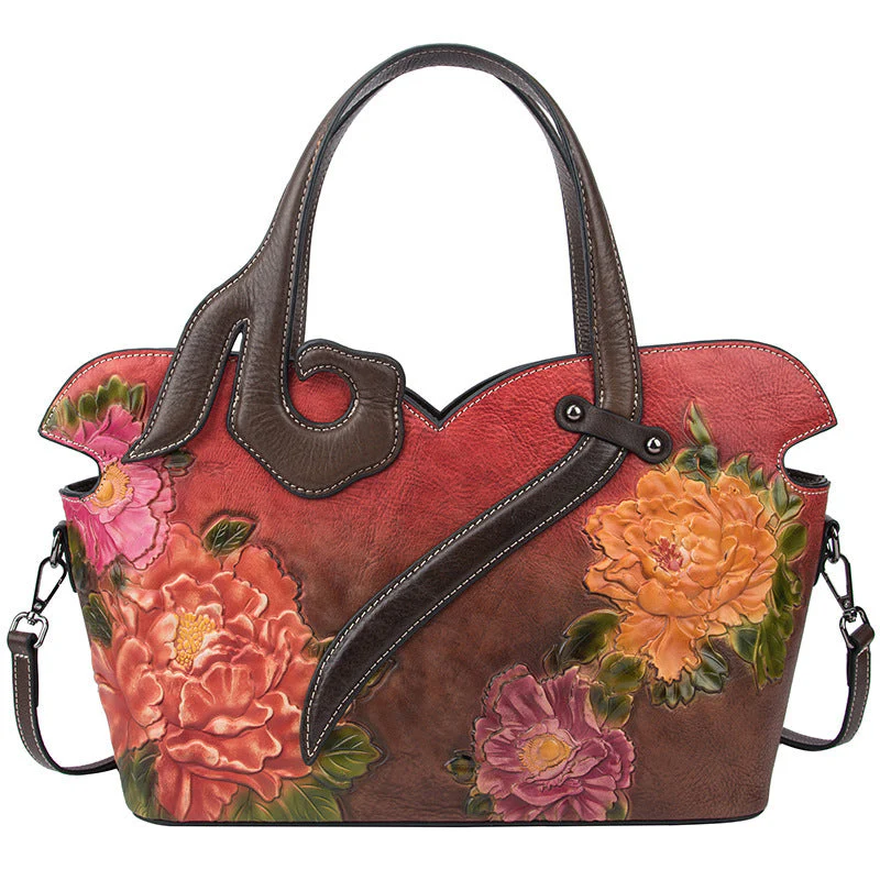 Pearl™ | Floral Leather Handbag - Image 4