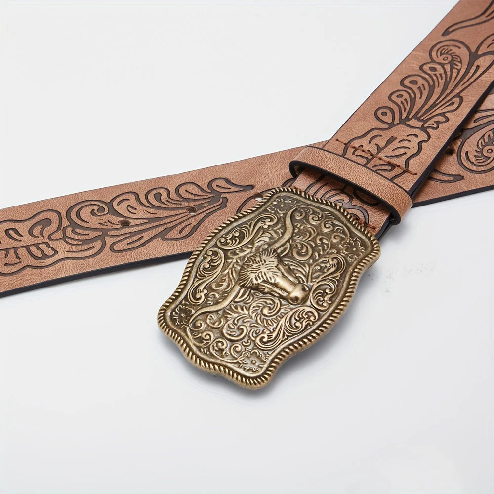 Rebecca™ | Western Bull Head Buckle Belt - Image 3