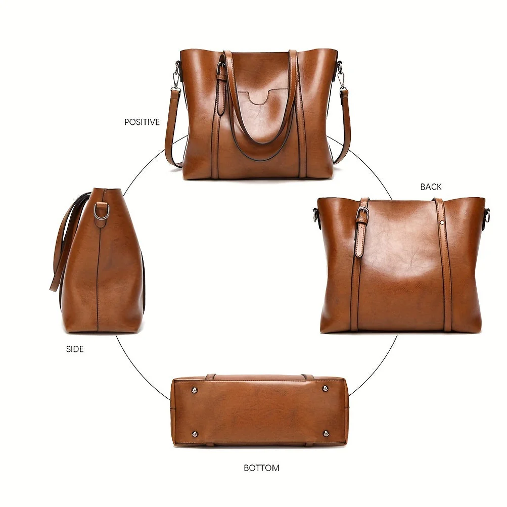 Ruby™ | Refined Leather Tote Bag - Image 6