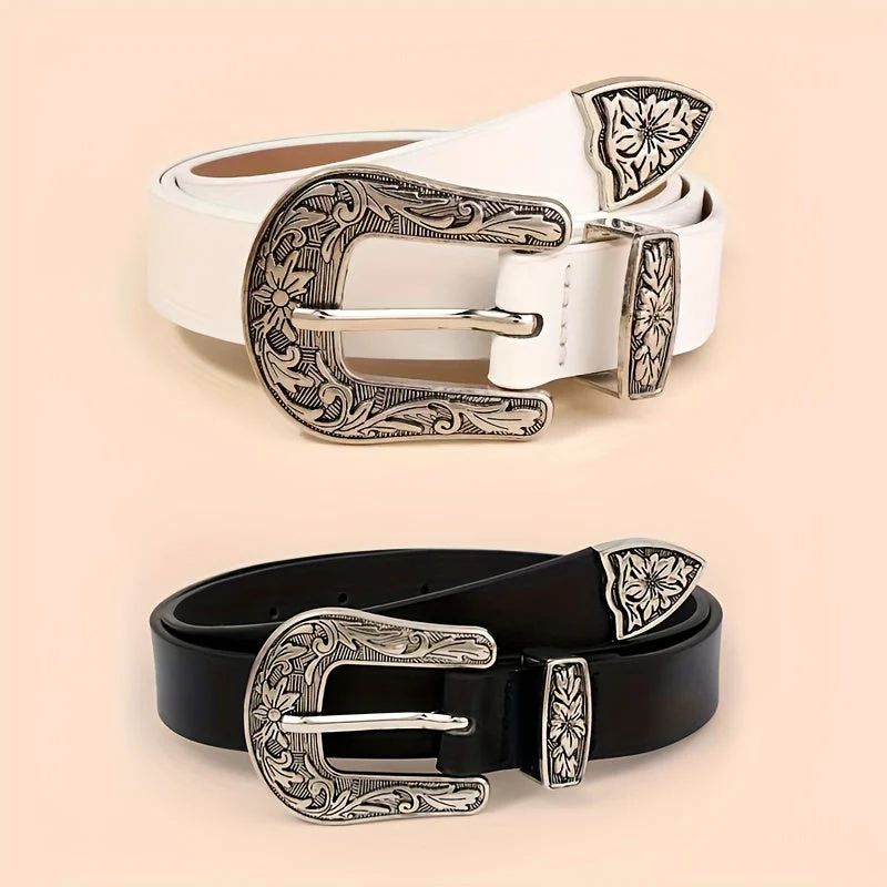 Katherine™ | Vintage Carved Buckle Belt - Image 7